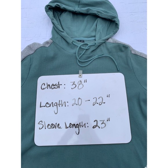Adidas Mint Crop Hoodie Junior Medium Sweatshirt - Picture 10 of 11